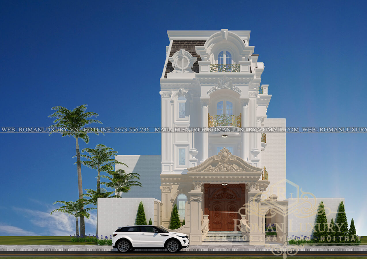 mặt tiền biệt thự phố đẹp 