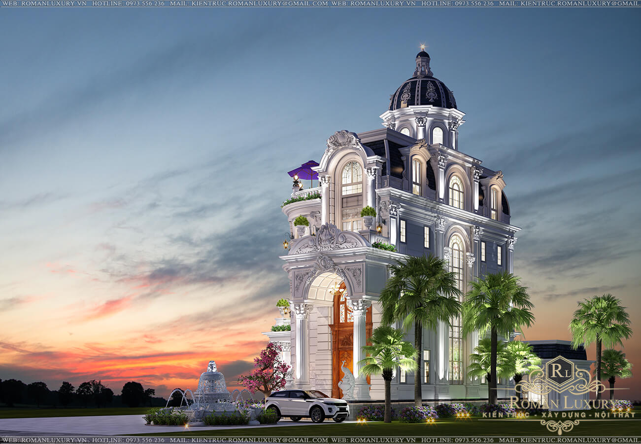 biệt thự tân cổ điển 4 tầng 1