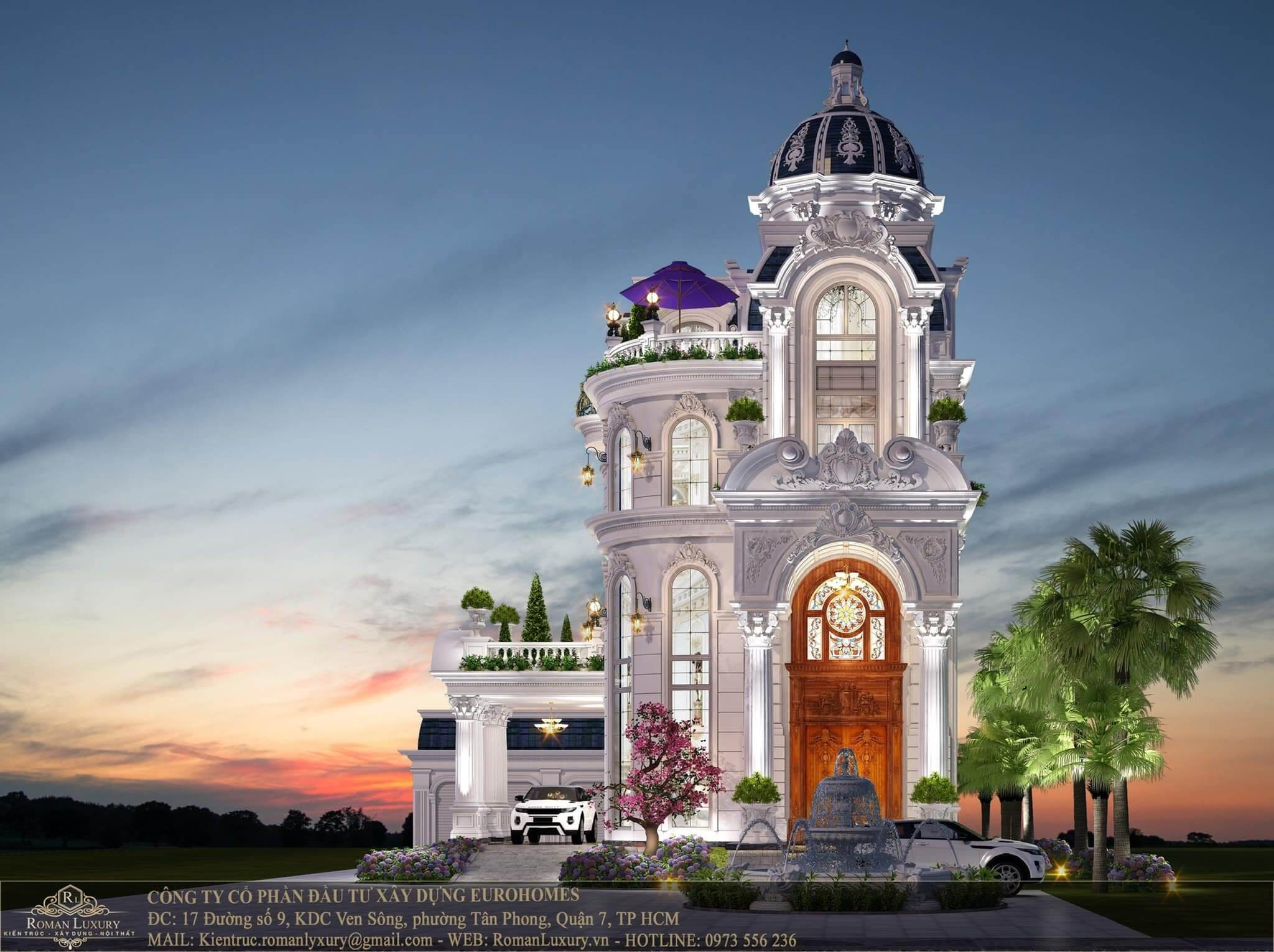 biệt thự tân cổ điển 4 tầng 4