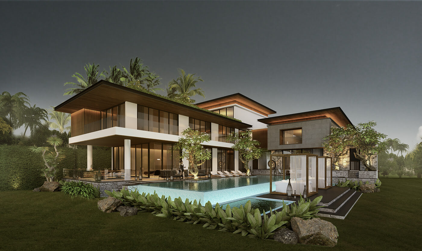 biệt thự vườn có hồ bơi hiện đại đẹp 3