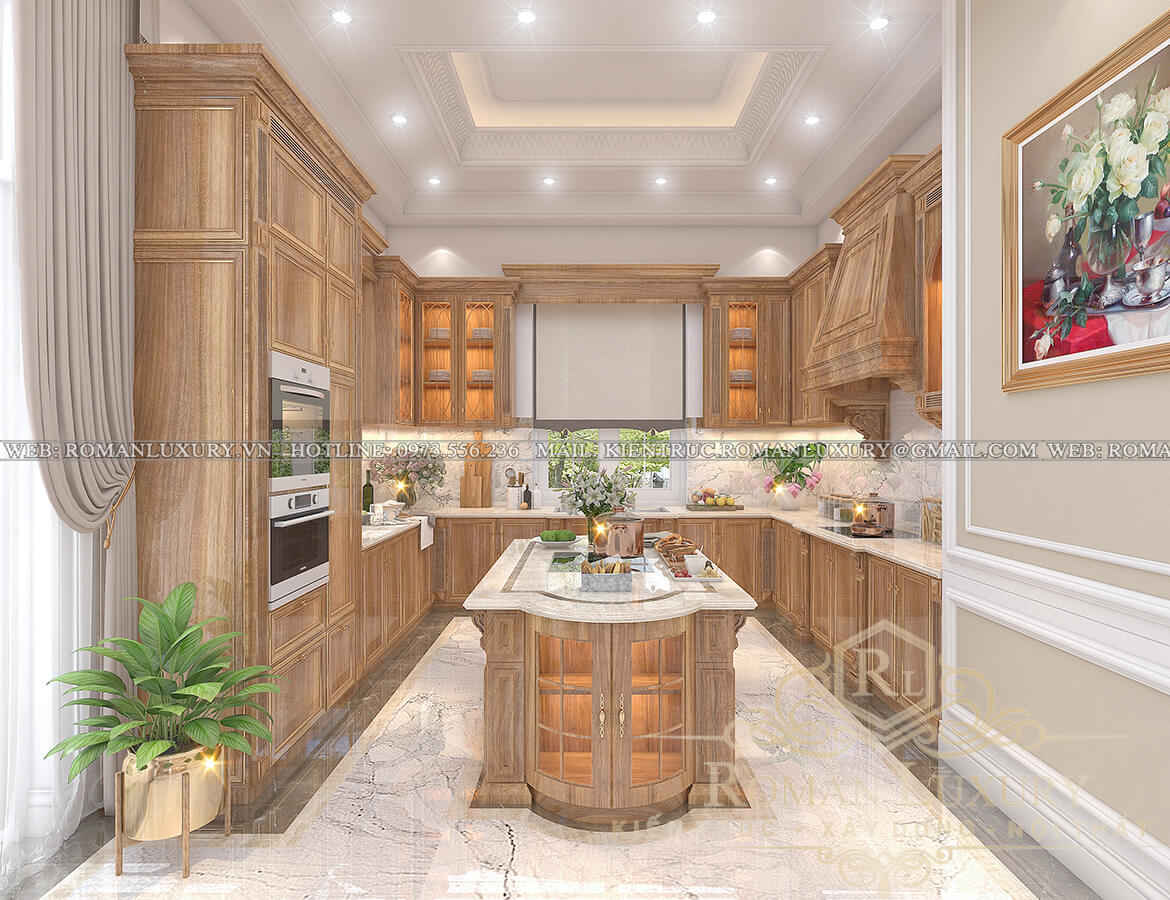 tủ bếp tân cổ điển 02 3