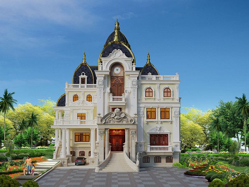 mẫu biệt thự lâu đài tân cổ điển đẹp 1