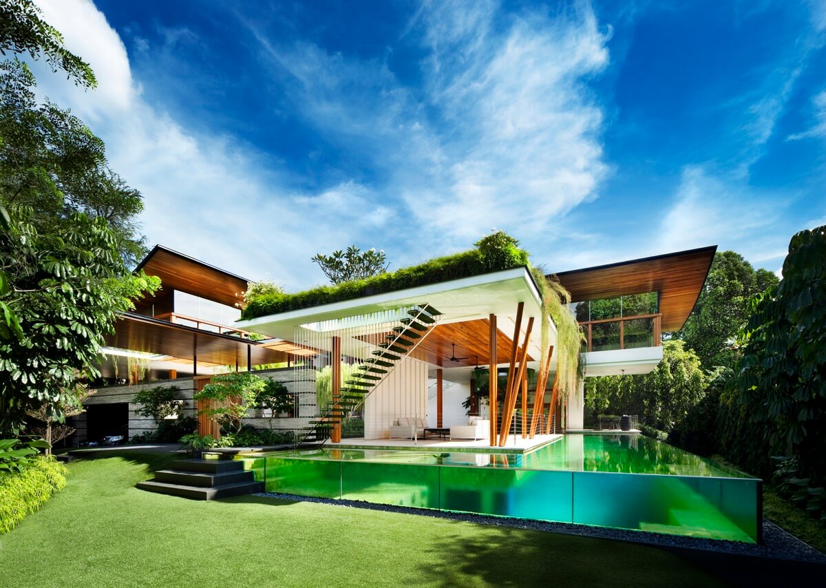 mẫu biệt thự nhà vườn 2 tầng hiện đại đẹp 1