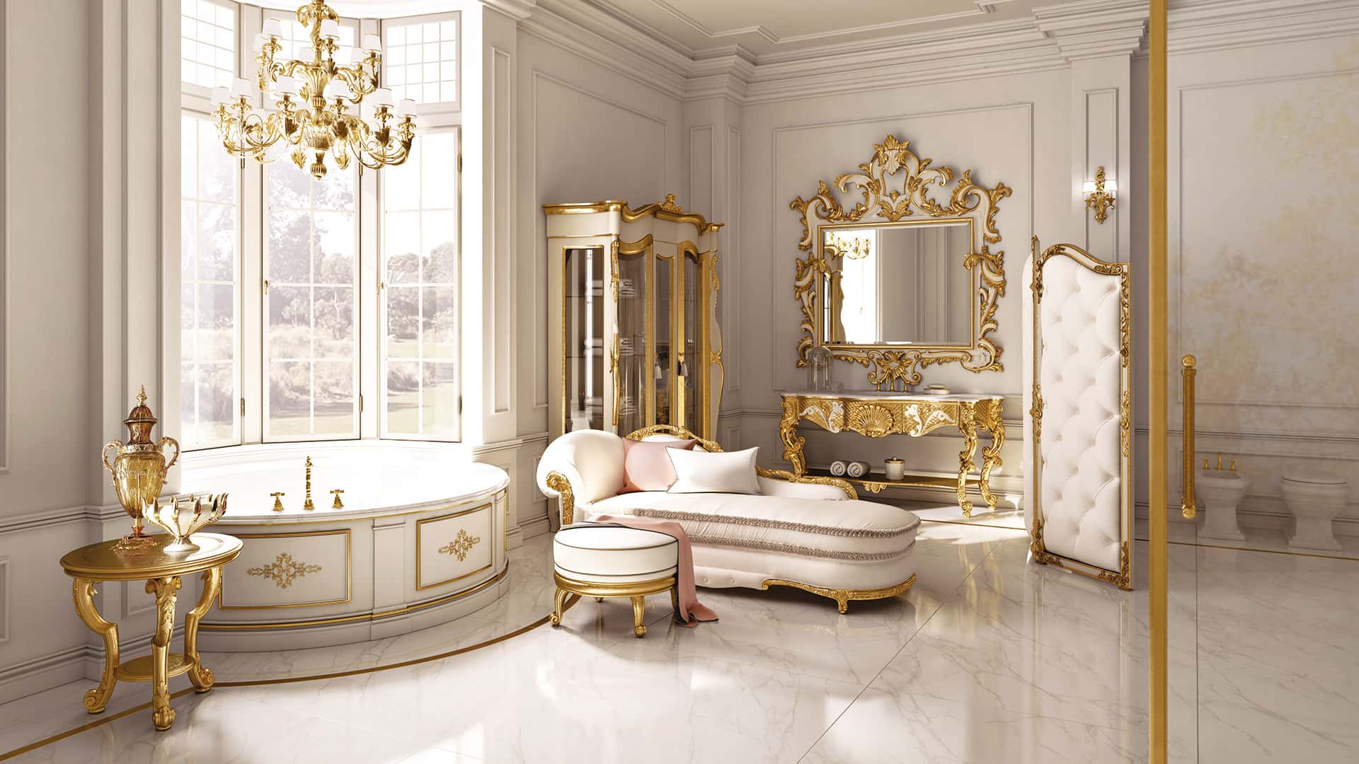 phòng tắm tân cổ điển 06 