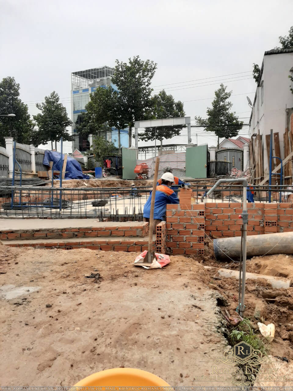 thi công biệt thự 9x15m 3 tầng tại bình dương 3