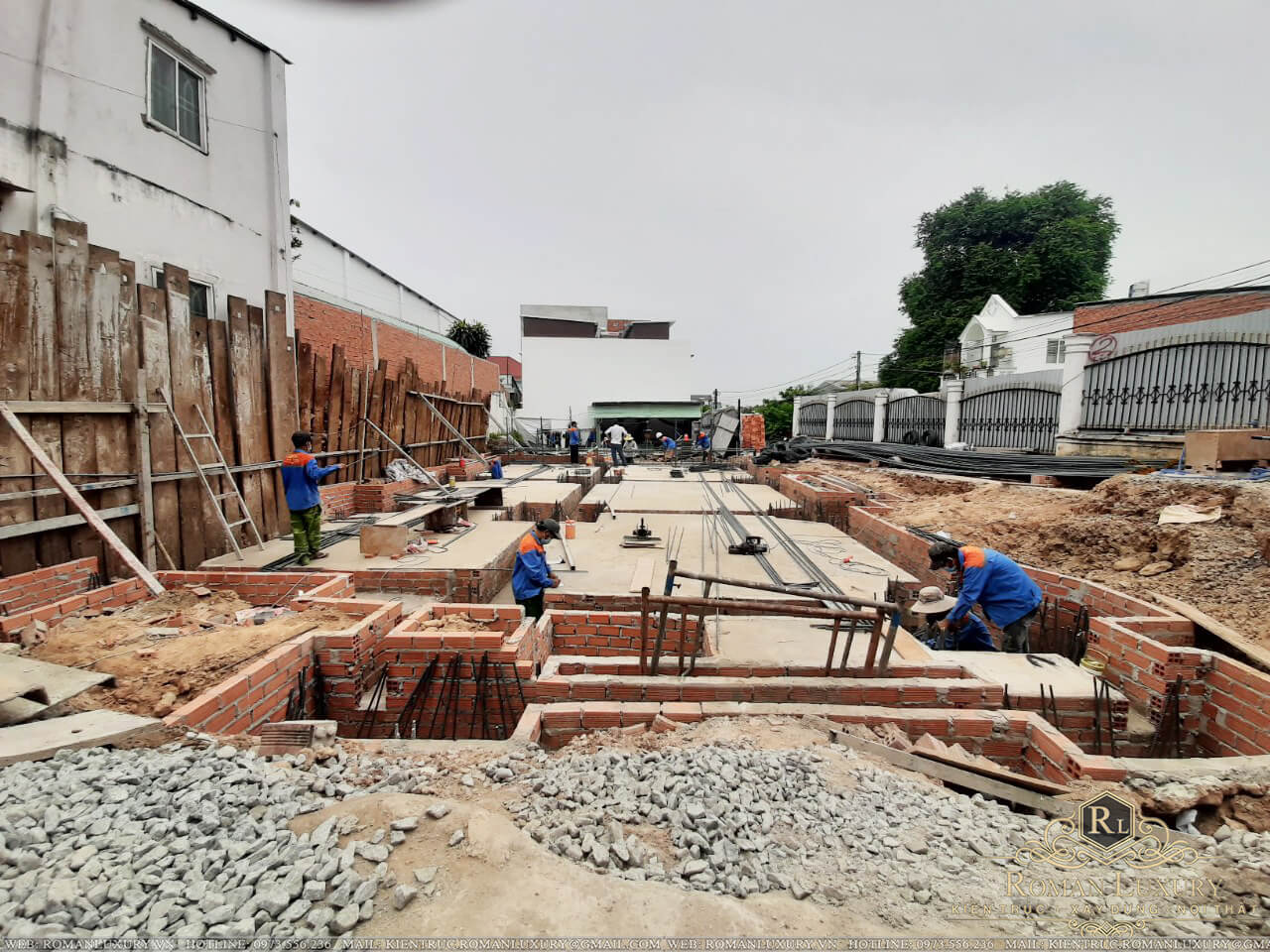 thi công biệt thự 9x15m 3 tầng tại bình dương 4