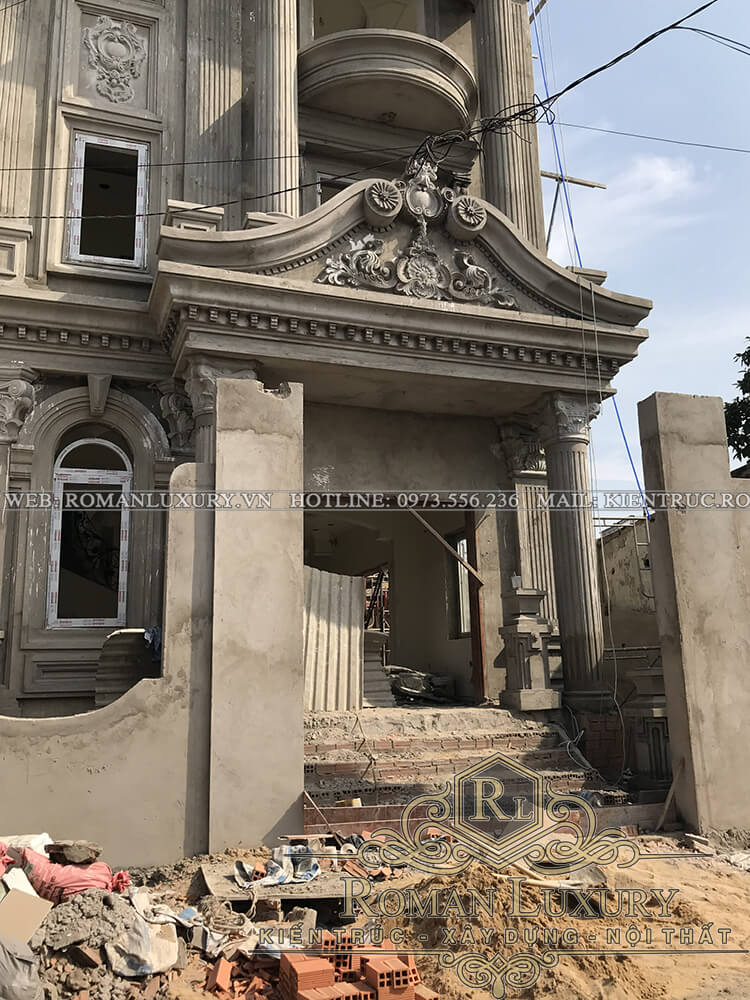 thi công biệt thự phố đẹp 4 tầng 4