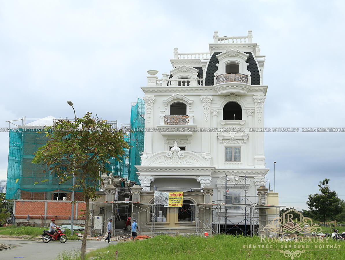 thi công mẫu biệt thự cổ điển đẹp 39