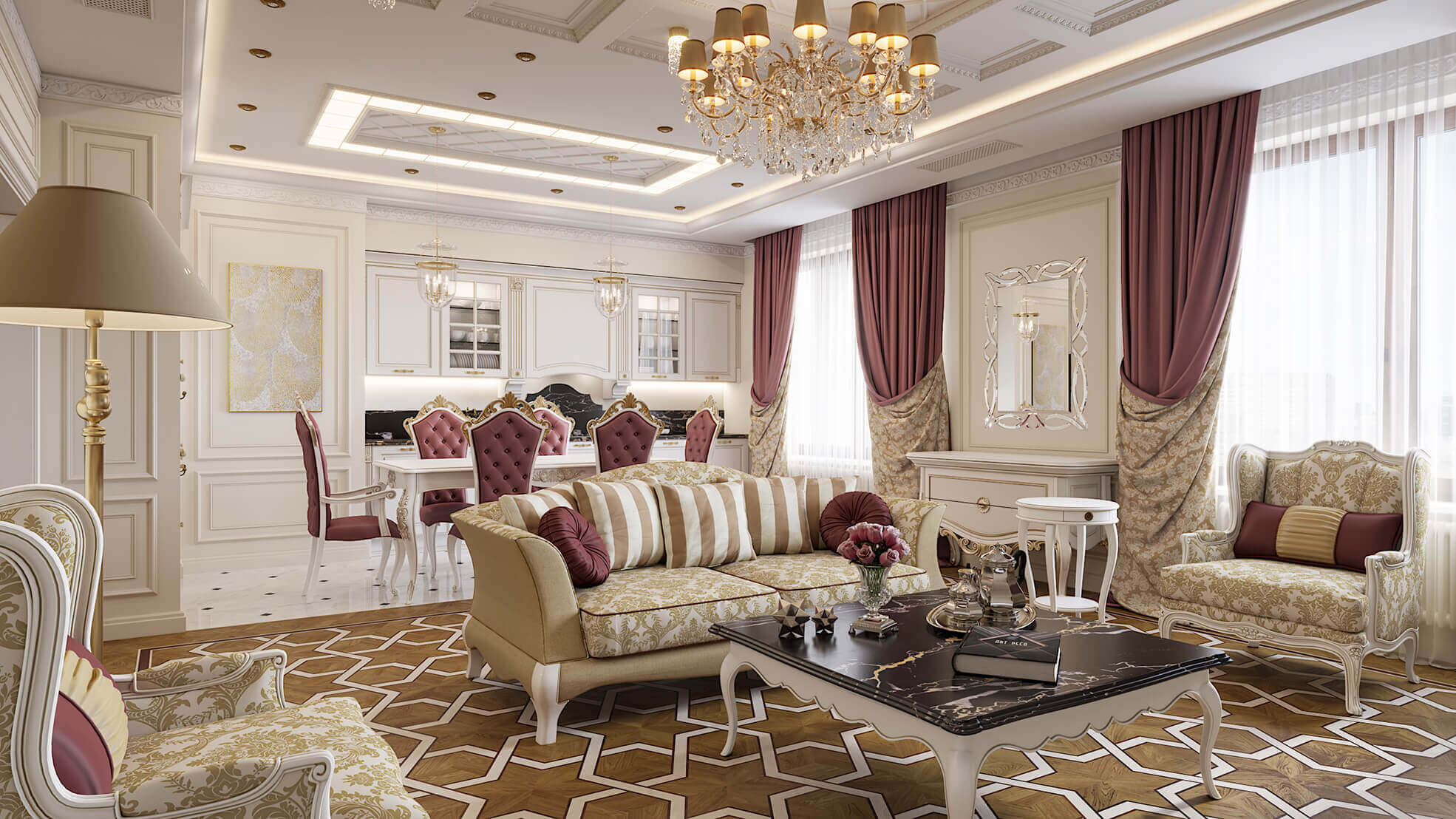 thiết kế nội thất chung cư tân cổ điển 24
