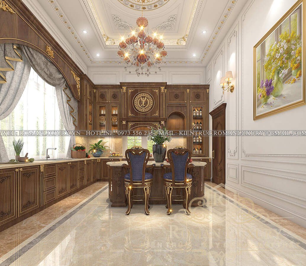 phòng bếp tân cổ điển 01