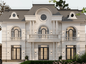 mẫu biệt thự 2 tầng 5 phòng ngủ đẹp