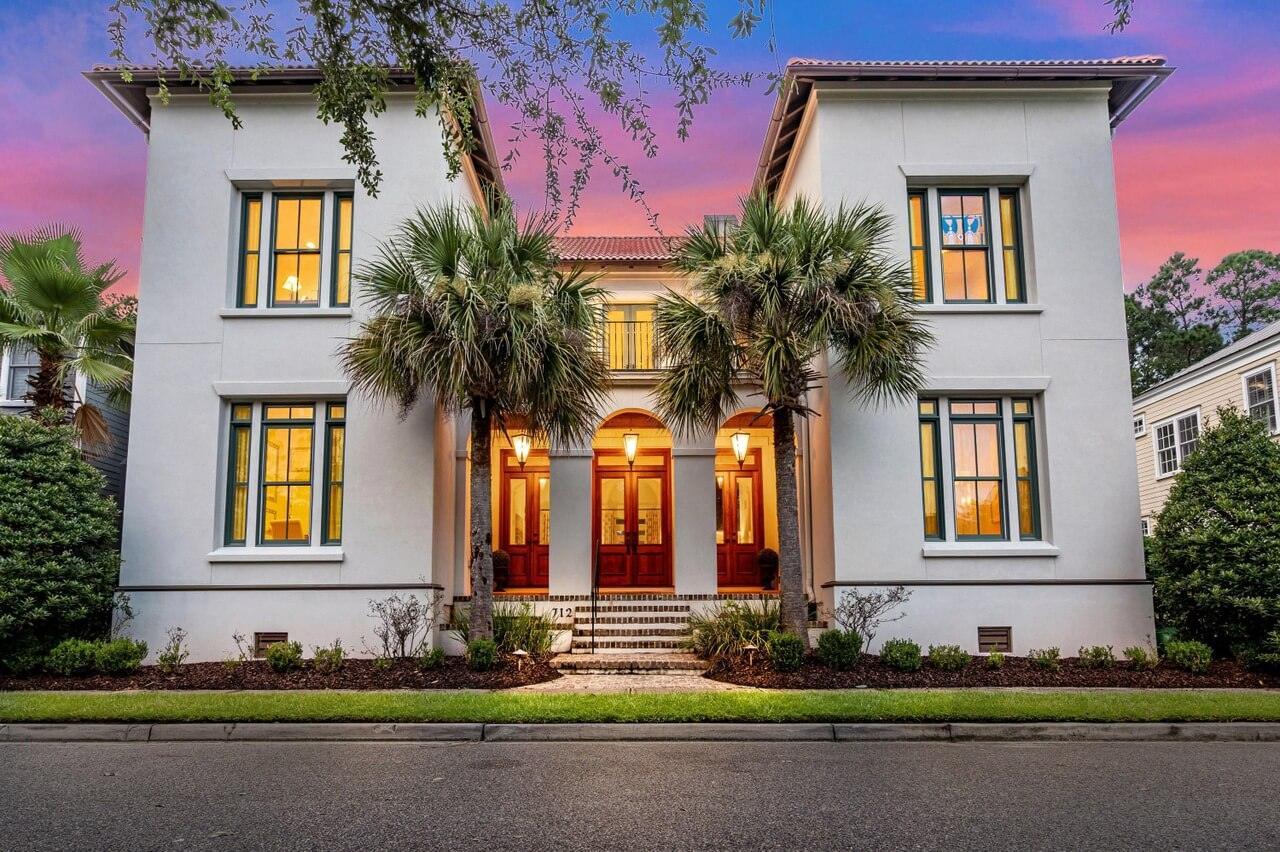 mẫu biệt thự 2 tầng chữ U