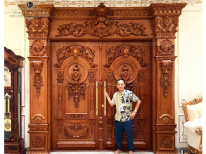 cửa gỗ phòng khách