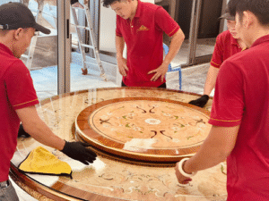 thi công nội thất tân cổ điển biệt thự tại quận 2