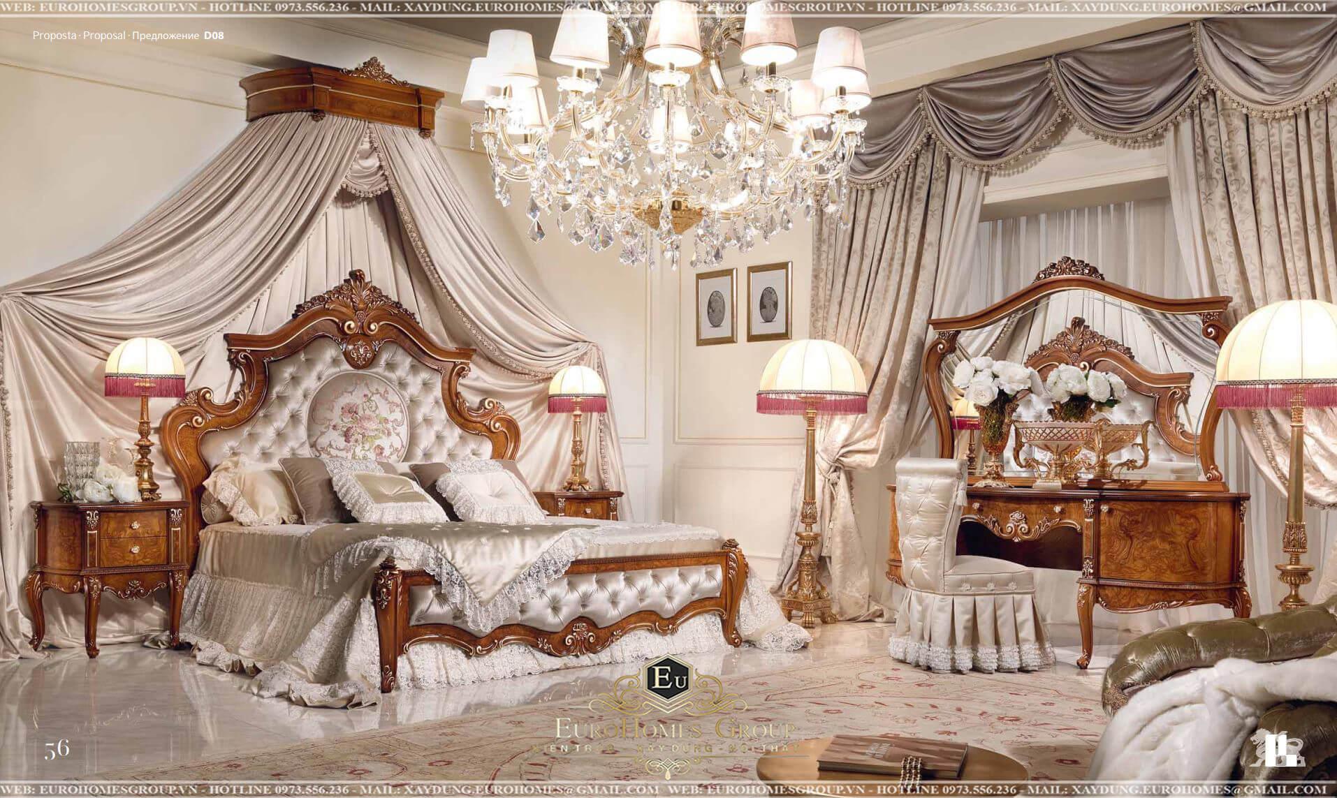 xưởng thi công nội thất gỗ tân cổ điển