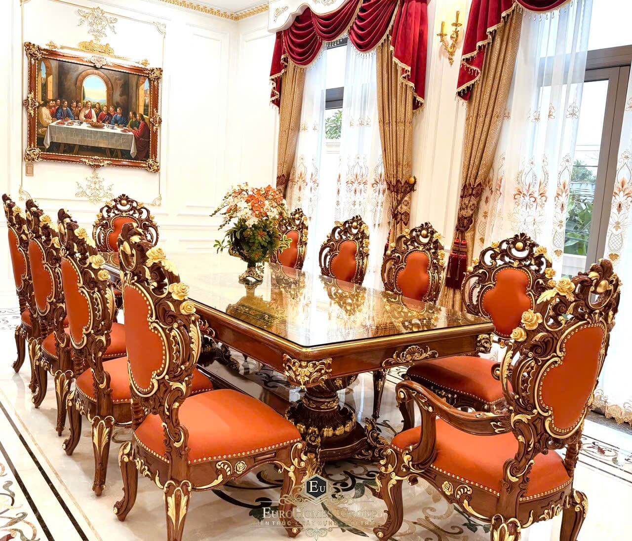 xưởng thi công nội thất gỗ tân cổ điển
