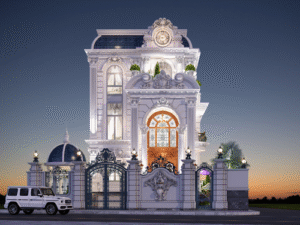 biệt thự 3 tầng tân cổ điển Pháp