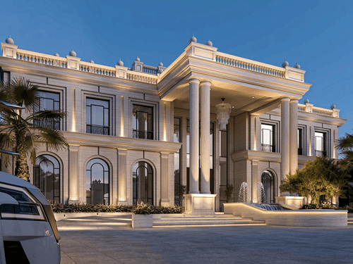 biệt thự lâu đài 3 tầng