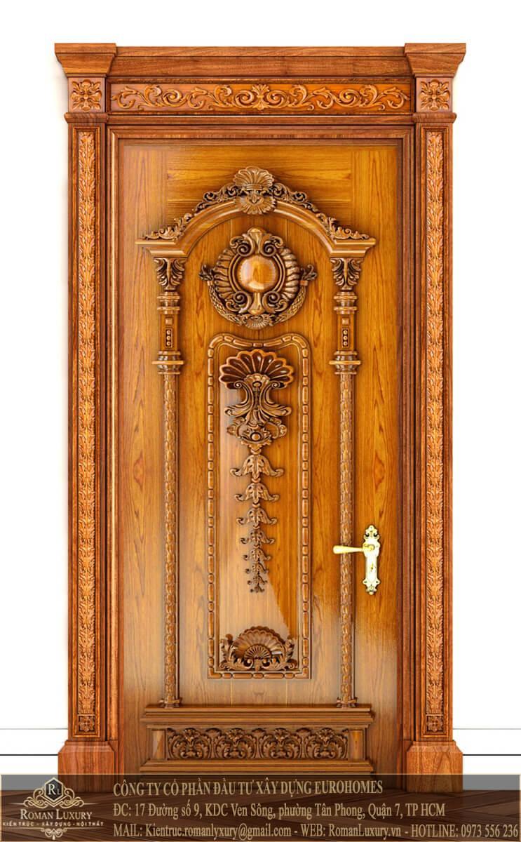 cửa thông phòng gỗ tự nhiên 1 cánh