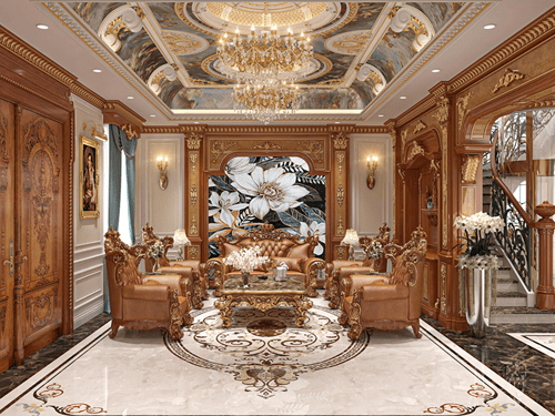 nội thất phòng khách tân cổ điển eurohomes 3