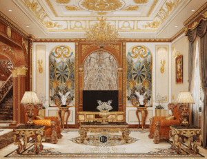 nội thất phòng khách tân cổ điển eurohomes