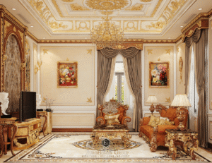 nội thất phòng khách tân cổ điển eurohomes