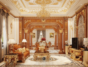 nội thất phòng khách tân cổ điển eurohomes