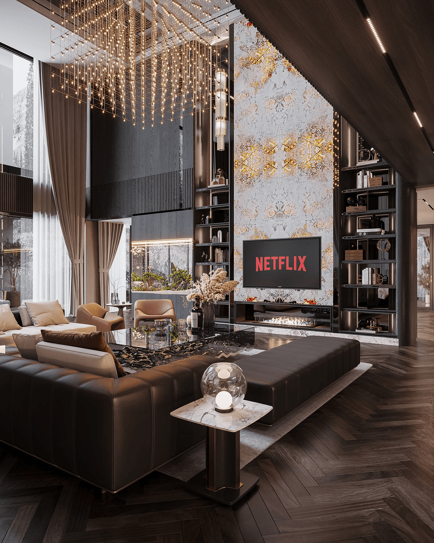 biệt thự thông tầng phong cách luxury