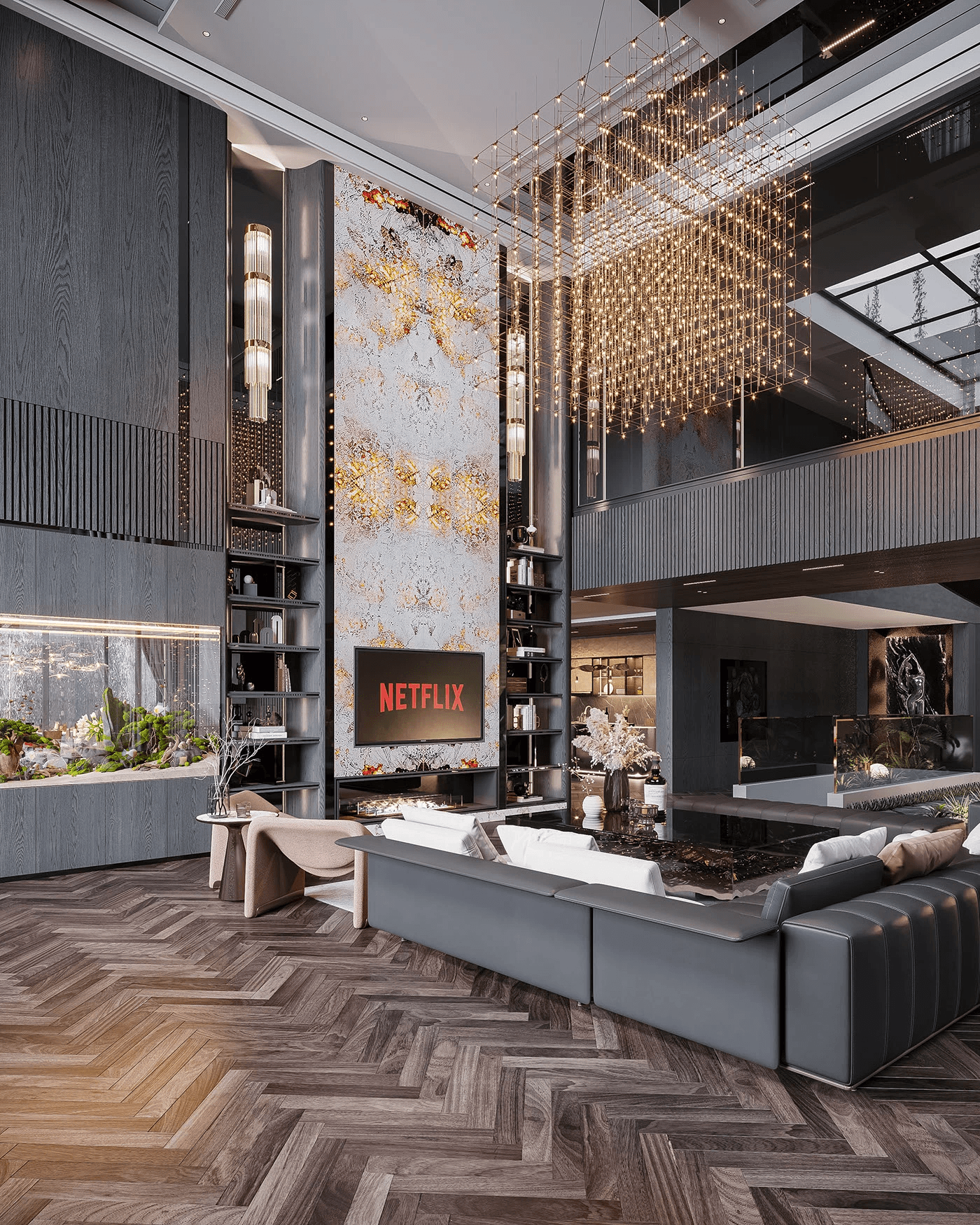 biệt thự thông tầng phong cách luxury