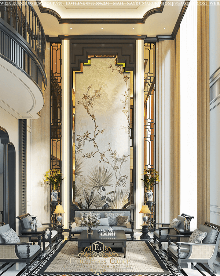 biệt thự thông tầng phong cách indochine