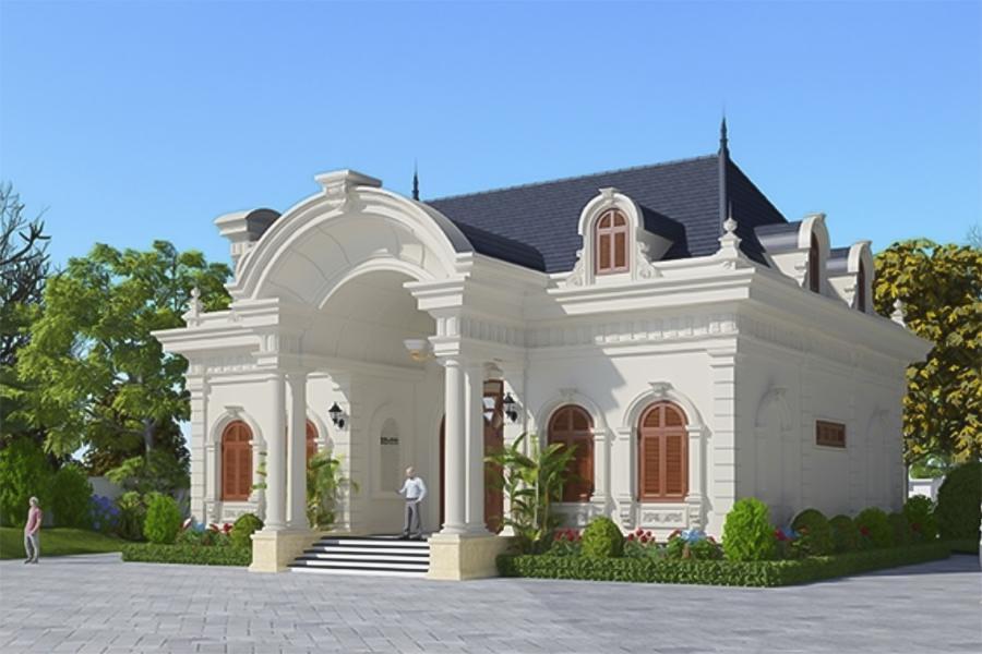 biệt thự vườn 1 tầng tân cổ điển