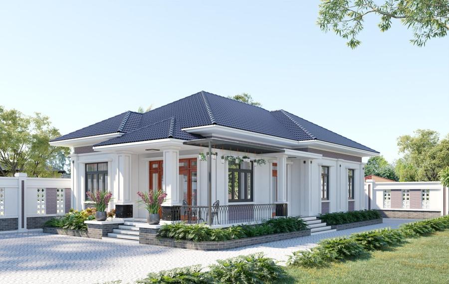 biệt thự vườn 1 tầng tân cổ điển