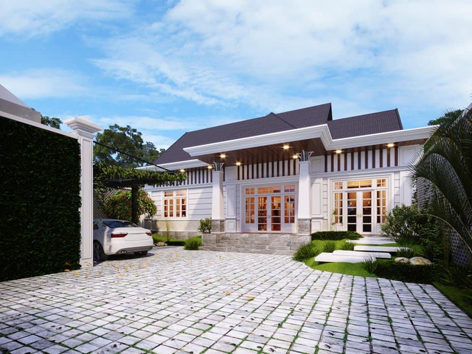 biệt thự vườn 1 tầng tân cổ điển