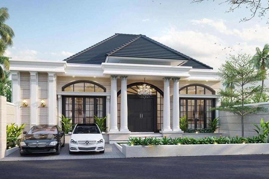 biệt thự vườn 1 tầng tân cổ điển