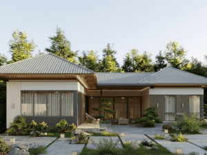 biệt thự mái Nhật 1 tầng đẹp